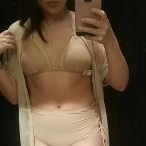Nude suim suit
